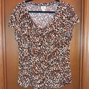 SOLD *Dressy Cheetah Top